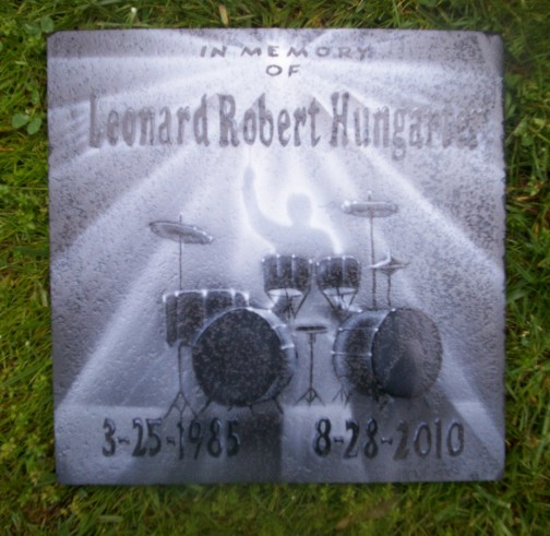 Airbrushed Memorial Stones for Garden or that special place